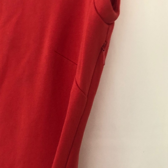 Mango Suit Dress, A-Symmetrical Neck, Sleeveless Bodycon Midi, Coral, XS - Picture 5 of 11